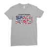 United States Space Force American Flag Ladies Fitted T-Shirt