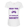 gamer pc controller game funny slogan Maternity Scoop Neck T-shirt