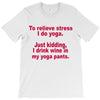 drink wine in ractangle T-Shirt