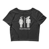 restroom for the recently deceased Crop Top