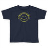 smiley dj techno,club,dance,music,rave retro Toddler T-shirt