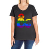 dungeons and dragons lgbtq Ladies Curvy T-Shirt