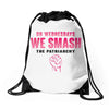 On Wednesdays We Smash The Patriarchy Drawstring Bags