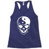 yin yang skull (2) Racerback Tank