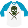 skull grass 3/4 Sleeve Shirt