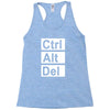 control alt delete Racerback Tank