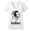 indian warrior fighter Women's V-Neck T-Shirt