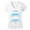The Best Poppy Was Born In March Women's V-Neck T-Shirt