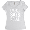 frankie says relax retro vintage Women's Triblend Scoop T-shirt