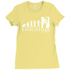 climbing ape to evolution climb indoor outdoor Ladies Fitted T-Shirt