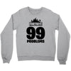 fortnite 99 problems - black Crewneck Sweatshirt