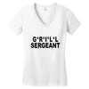 grill sergeant Women's V-Neck T-Shirt