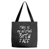 resting bitch face girls Tote Bags