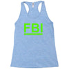 mens fbi print casual slim Racerback Tank