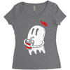 soda ghost Women's Triblend Scoop T-shirt