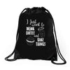 i just want to drink coffee &amp; bake things Drawstring Bags