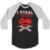 i steal heart valentin day 3/4 Sleeve Shirt