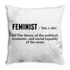 Feminist Noun Throw Pillow