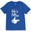 he's mine she's mine V-Neck Tee