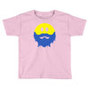 bearded smiley face Toddler T-shirt