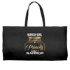 march  girl is a perfect combination of princess and warrior Weekender Totes