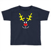 reindeer face novelty christmas Toddler T-shirt