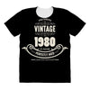 premium vintage 1980 classic perfectly aged limited edition All Over Women's T-shirt