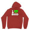 i love weed fun Unisex Hoodie