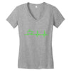 morning coffee heatbeat ekg Women's V-Neck T-Shirt