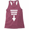 warning choking hazard printed Racerback Tank