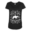 time in the saddle is never wasted Maternity Scoop Neck T-shirt