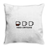 need caffeine Throw Pillow