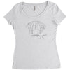 death skull Women's Triblend Scoop T-shirt