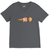 quadruple dip towe V-Neck Tee