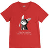 grim bunny V-Neck Tee
