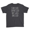 stressed depressed but well dressed Youth Tee