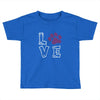 love paw rhinestud Toddler T-shirt