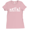 evolution of a zombie Ladies Fitted T-Shirt
