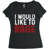 I WOULD LIKE TO RAGE Women's Triblend Scoop T-shirt