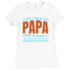 call me papa Ladies Fitted T-Shirt