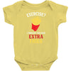 Exercise Extra Fries Baby Onesie