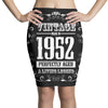 vintage made in 1952 perfectly aged a living legend Pencil Skirts
