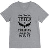 trick or treating &amp; ask for wine V-Neck Tee
