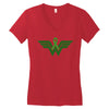 liver cancer wonder woman Women's V-Neck T-Shirt