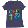 team 10 colorful Ladies Fitted T-Shirt