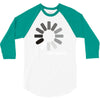 buffering  funny retro loading computer console fashion party 3/4 Sleeve Shirt