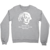 without a moustache einstein proud hirsute mustachioed grooming Crewneck Sweatshirt