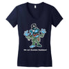 zombie saddam Women's V-Neck T-Shirt