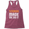 strava made me do it Racerback Tank