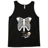 pregnant skeleton baby costume halloween maternity ninja ladies Tank Top